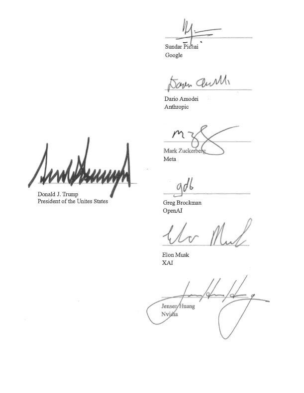 Page two of the White House Accord